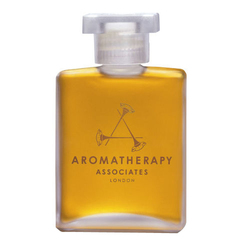 Deep Relax Bath and Shower Oil on white background