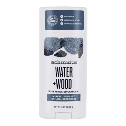 Schmidts Natural Deodorant Stick - Water + Wood, 92g/3.25 oz Schmidts Natural Deodorant Stick - Water + Wood on white background