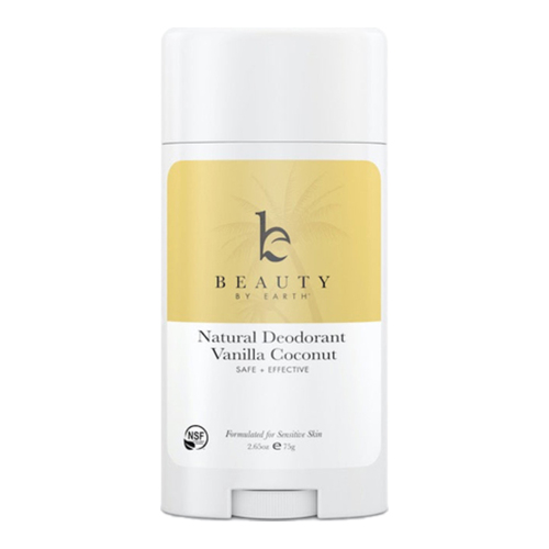 Beauty By Earth Deodorant Vanilla Coconut on white background