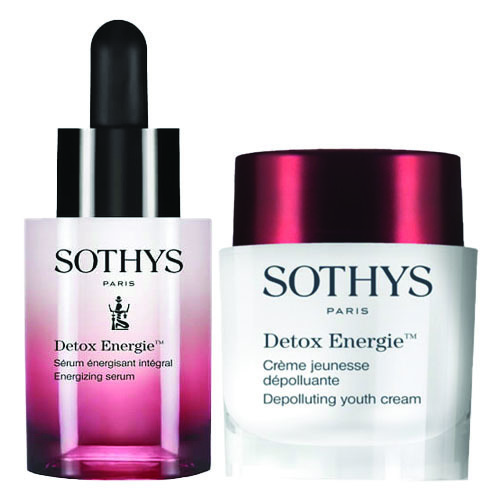 Sothys Depolluting Youth Cream + Energizing Serum Cracker, 1 set