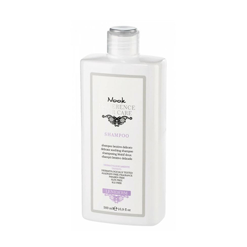 Nook  Difference Hair Care Leniderm Shampoo on white background
