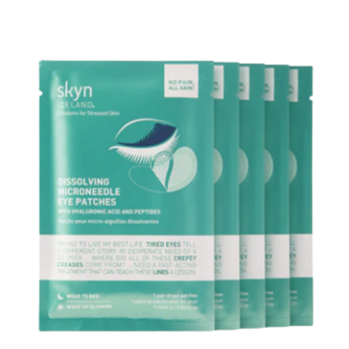 Skyn Iceland Dissolving Microneedle Eye Patches, 5 sheets Skyn Iceland Dissolving Microneedle Eye Patches on white background