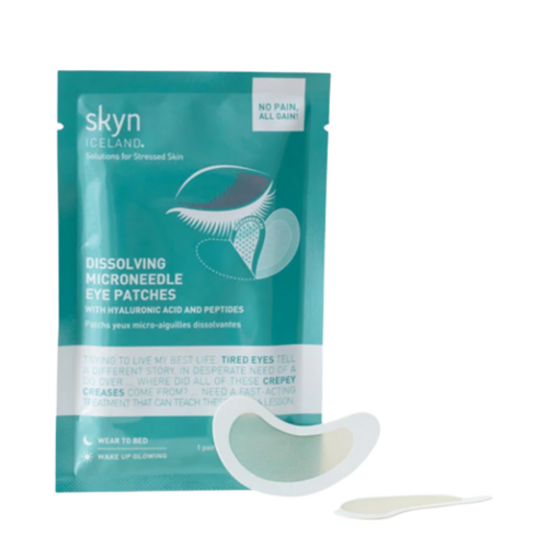 Skyn Iceland Dissolving Microneedle Eye Patches on white background