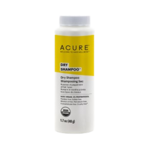 Acure Dry Shampoo, 48g/1.69 oz Acure Dry Shampoo on white background