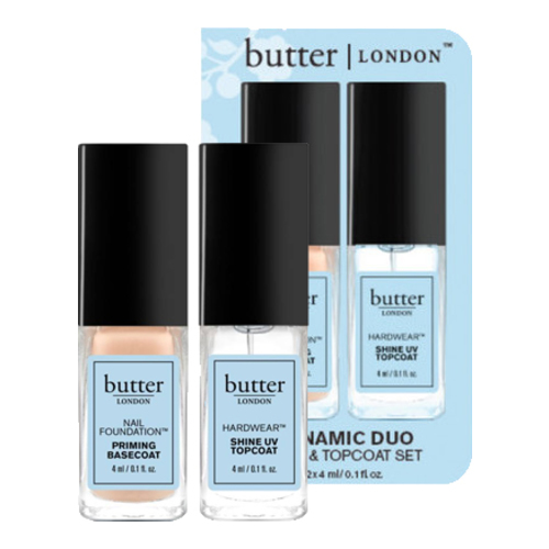 butter LONDON Dynamic Duo - Petite Basecoat and Petite Topcoat, 1 set