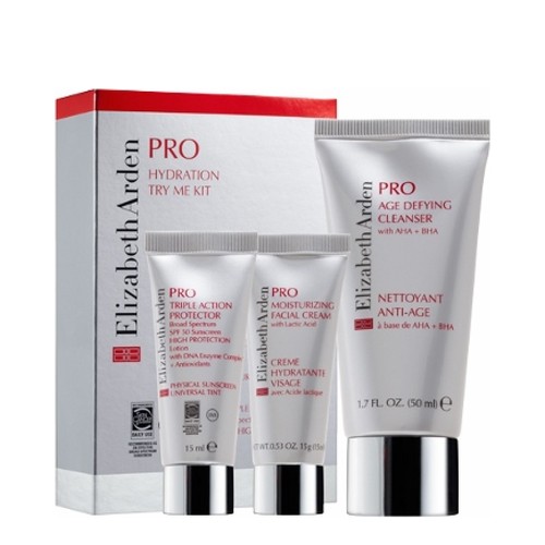 Elizabeth Arden Pro Hydration Try Me Kit, 3 pieces Elizabeth Arden Pro Hydration Try Me Kit on white background
