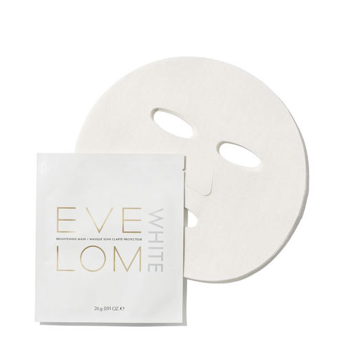 Eve Lom WHITE Brightening Mask, 4 sheets Eve Lom WHITE Brightening Mask on white background
