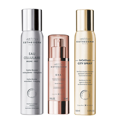 Institut Esthederm EVE Trilogy, 1 set Institut Esthederm EVE Trilogy on white background