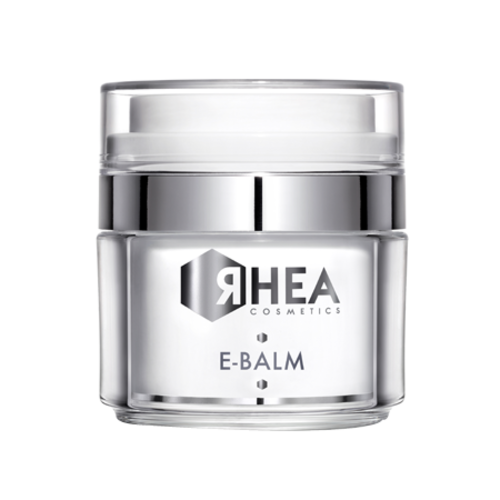 Rhea Cosmetics E-Balm Nourishing Face Cream on white background