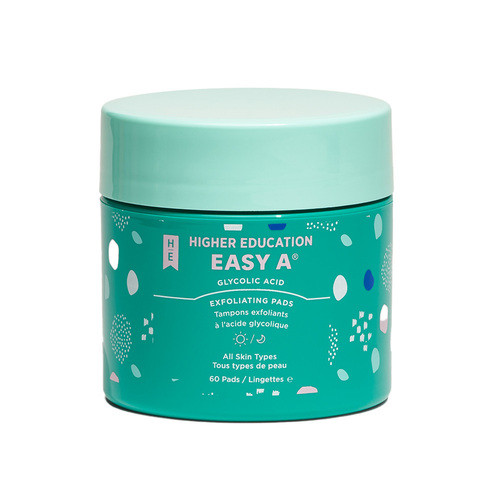 Higher Education Easy A Glycolic Acid Exfoliating Pads on white background