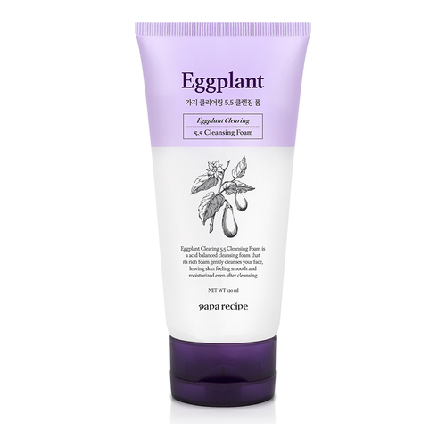 Papa Recipe Eggplant Clearing 5.5 Cleansing Foam, 120ml/4.1 fl oz Papa Recipe Eggplant Clearing 5.5 Cleansing Foam on white background