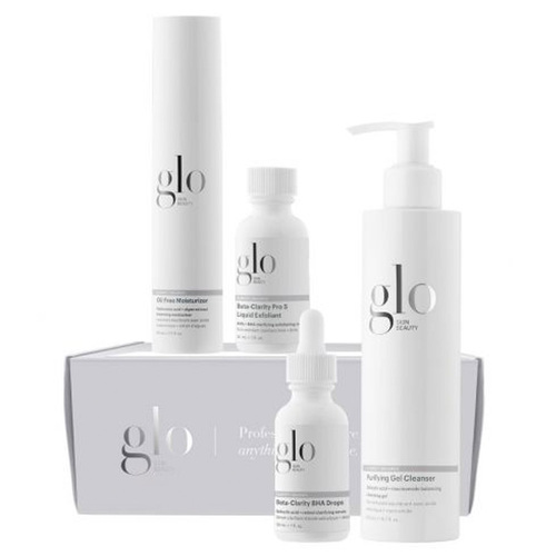 Glo Skin Beauty Elevated Essentials Set - Clarify + Balance, 1 set Glo Skin Beauty Elevated Essentials Set - Clarify + Balance on white background