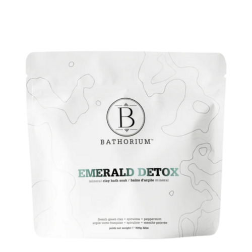 Bathorium Emerald Detox Clay Mineral Soak, 900g/31.75 oz Bathorium Emerald Detox Clay Mineral Soak on white background