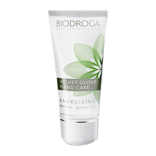Biodroga Energizing Velvet Glove Hand Care on white background