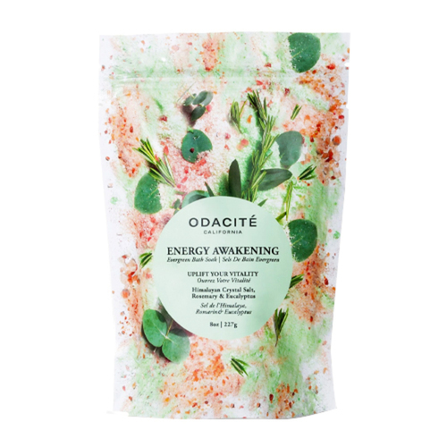 Odacite Energy Awakening Evergreen Bath Soak on white background