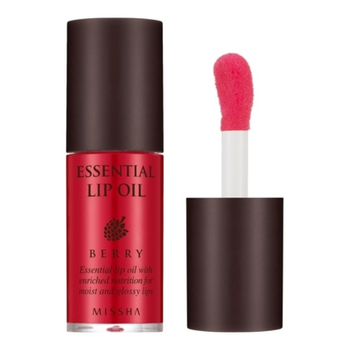 MISSHA Essential Lip Oil - Berry, 5.3g/0.2 oz MISSHA Essential Lip Oil - Berry on white background