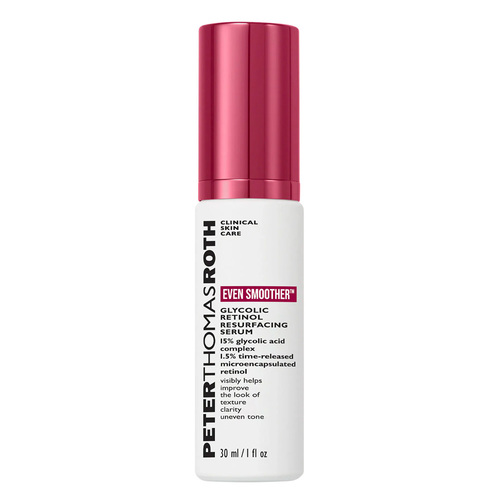 Peter Thomas Roth Even Smoother Glycolic Retinol Resurfacing Serum, 30ml/1.01 fl oz Peter Thomas Roth Even Smoother Glycolic Retinol Resurfacing Serum on white background