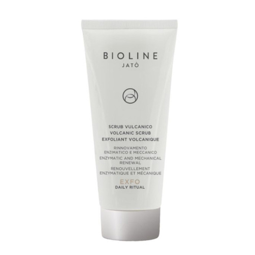 Bioline Exfo Volcanic Scrub on white background