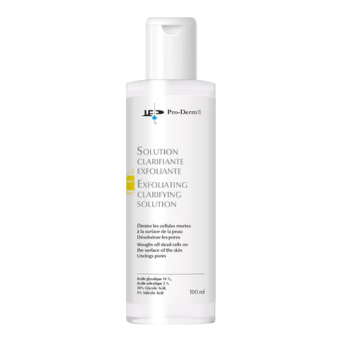 ProDerm Exfoliating Clarifying Solution, 100ml/3.38 fl oz ProDerm Exfoliating Clarifying Solution on white background