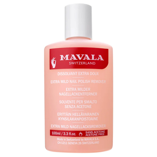 MAVALA Extra-Mild Nail Polish Remover, 100ml/3.3 fl oz MAVALA Extra-Mild Nail Polish Remover on white background
