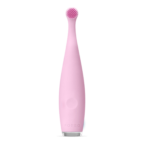 Foreo ISSA baby - Strawberry Rose, 1 piece Foreo ISSA mikro - Bubble Blue on white background