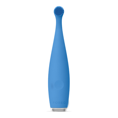 Foreo ISSA baby - Strawberry Rose, 1 piece Foreo ISSA mikro - Bubble Blue on white background