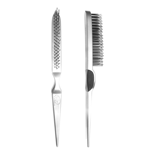 Wet Brush Teasing Brush - Silver, 1 piece Wet Brush Teasing Brush - Black on white background