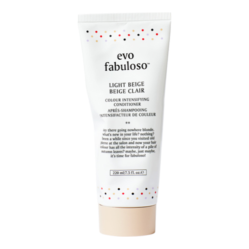 Evo Fabuloso Light Beige Colour Intensifying Conditioner on white background