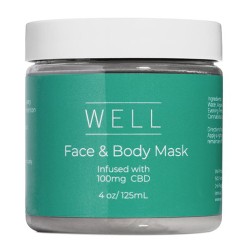 WELL Face and Body Mask on white background