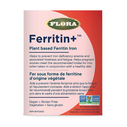 Ferritin+ on white background