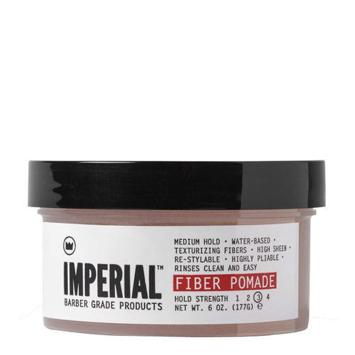 Imperial Barber Products Fiber Pomade, 177g/6.2 oz Imperial Barber Products Fiber Pomade on white background