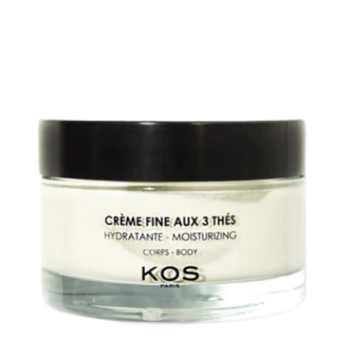 Kos Paris Fine Cream with 3 Teas on white background