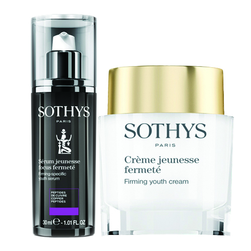 Sothys Firming Youth Cream + Firming Specific Youth Serum Duo on white background