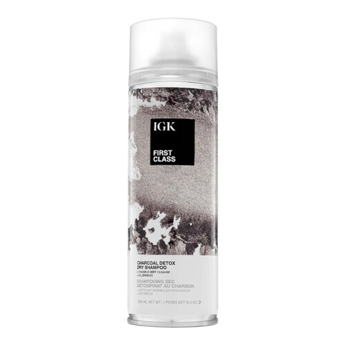IGK Hair First Class Charcoal Detox Dry Shampoo, 288ml/6.3 fl oz IGK Hair First Class Charcoal Detox Dry Shampoo on white background