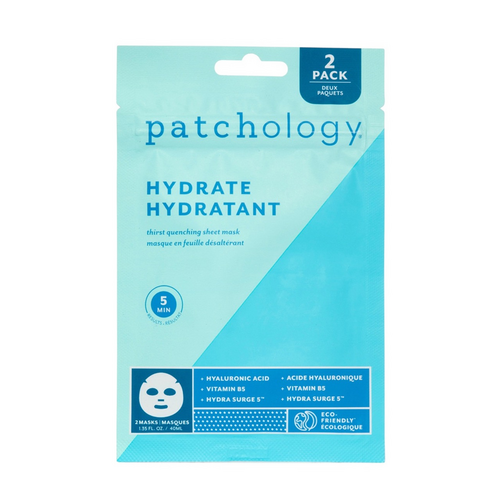 Patchology FlashMasque Hydrate (4 Packs), 1 set Patchology FlashMasque Hydrate (4 Packs) on white background