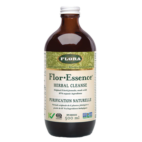Flora Flor Essence Herbal Cleanse on white background