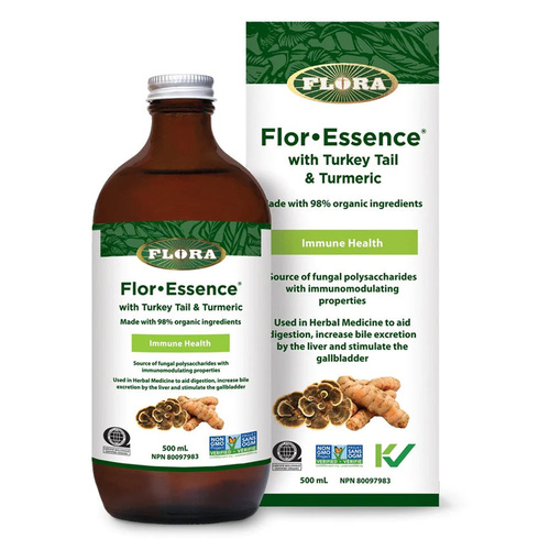 Flora Flor Essence with Turkey Tail, 500ml/16.91 fl oz