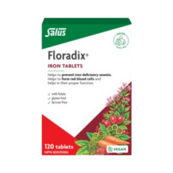 Floradix Tablet on white background