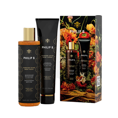 Philip B Botanical Forever Shine Body Duo on white background