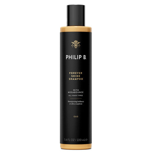 Philip B Botanical Forever Shine Shampoo on white background