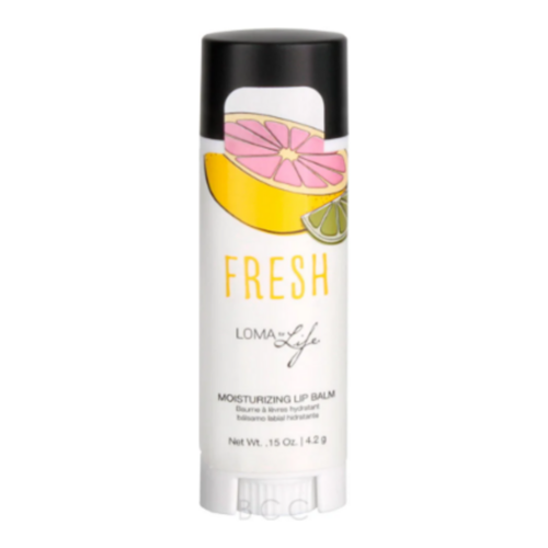 Loma Organics Fresh Moisturizing Lip Balm on white background