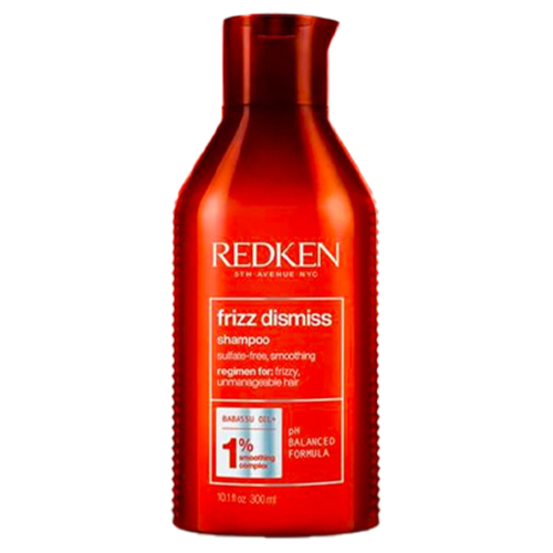 Redken Frizz Dismiss Shampoo on white background
