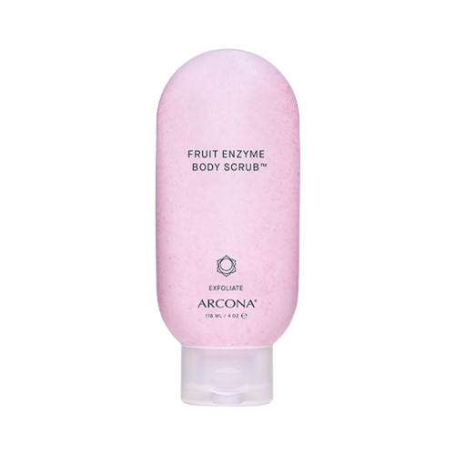 Arcona Fruit Enzyme Body Scrub on white background