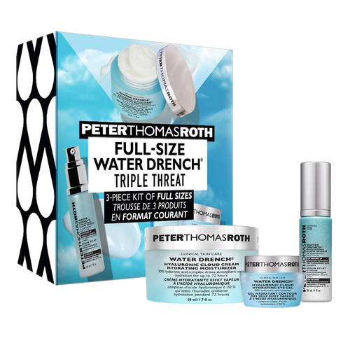 Peter Thomas Roth Full-Size Water Drench Triple Threat Kit, 1 set Peter Thomas Roth Full-Size Water Drench Triple Threat Kit on white background