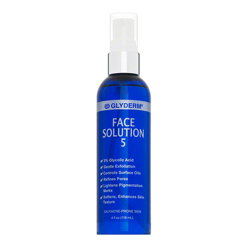 GlyDerm Face Solution 5, 118ml/4 fl oz GlyDerm Face Solution 5 on white background