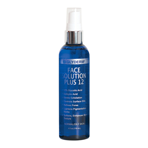GlyDerm Solution Plus 12 on white background