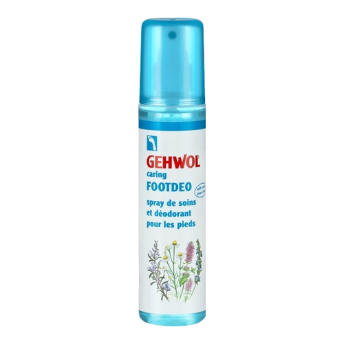 Gehwol Caring Footdeo Spray on white background