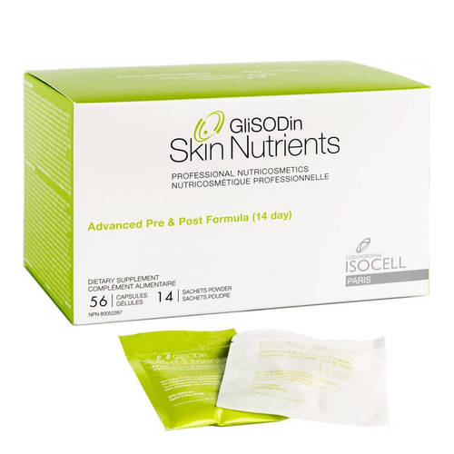 Glisodin Advanced Pre and Post Formula - 14 Day Supply, 1 set Glisodin Advanced Pre and Post Formula - 14 Day Supply on white background