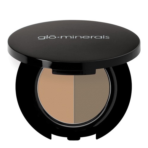 gloMinerals Brow Powder duos - Blonde, 1.1g/0.04 oz gloMinerals Brow Powder duos - Auburn on white background