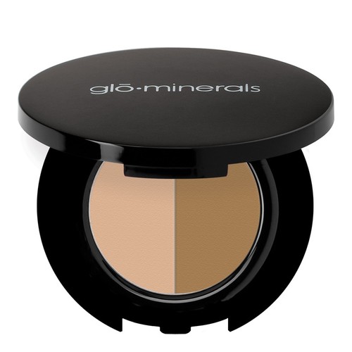 gloMinerals Brow Powder duos - Blonde, 1.1g/0.04 oz gloMinerals Brow Powder duos - Auburn on white background